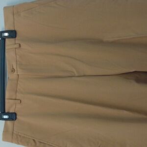 Henry Jacobson Tan/Gold Silk Blend Pants  36 - 32
